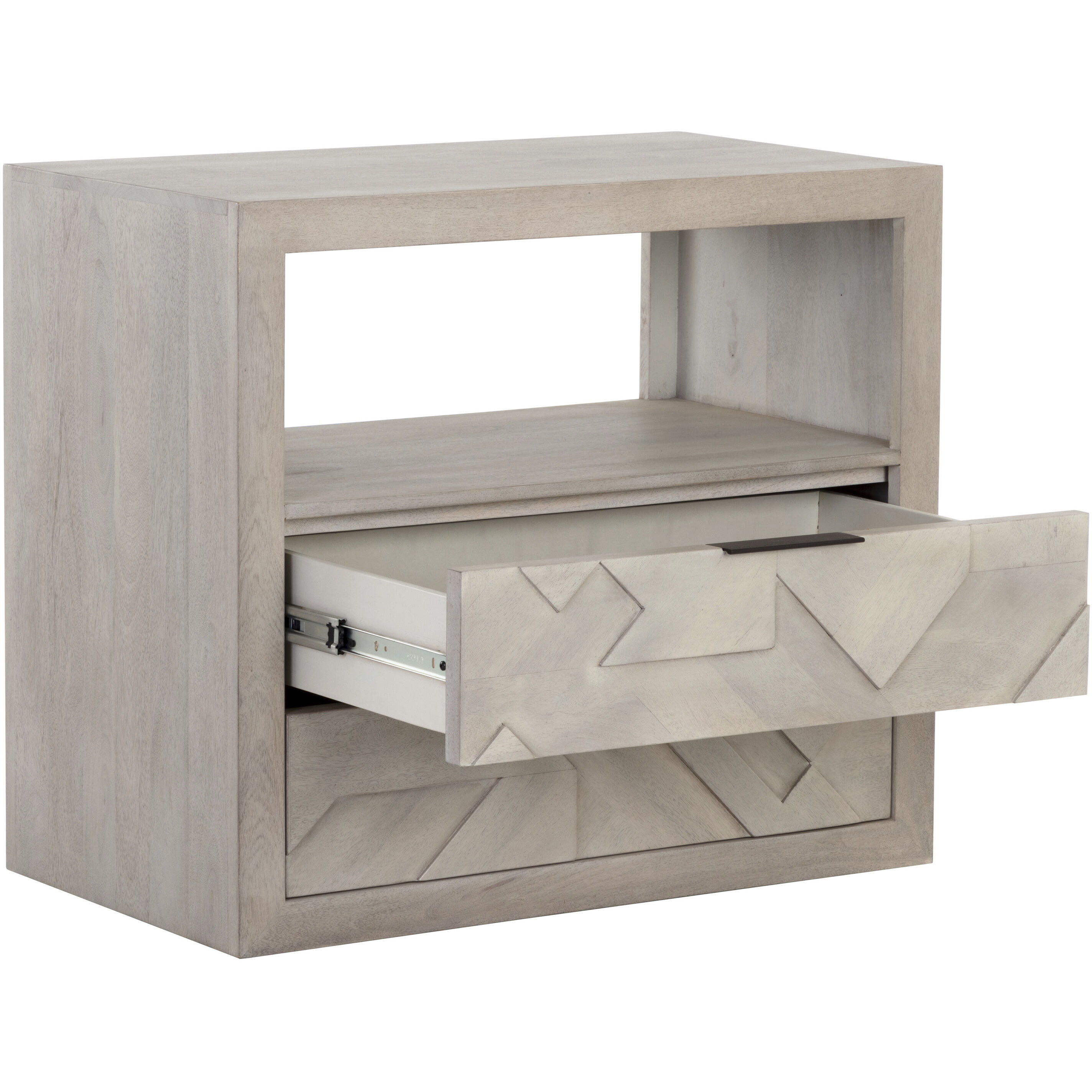 Lisboa 32 X 28 inch Light Grey Night Stand